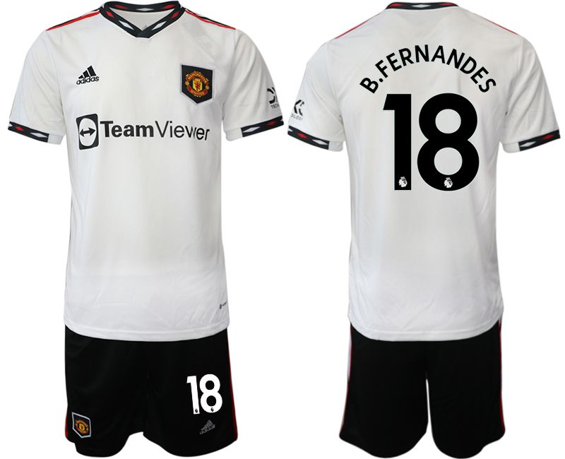 Men 2022-2023 Club Manchester United away white #18 Soccer Jersey
